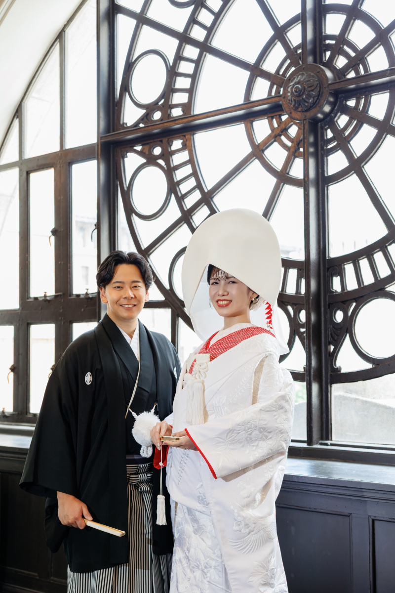 白無垢&綿帽子での撮影