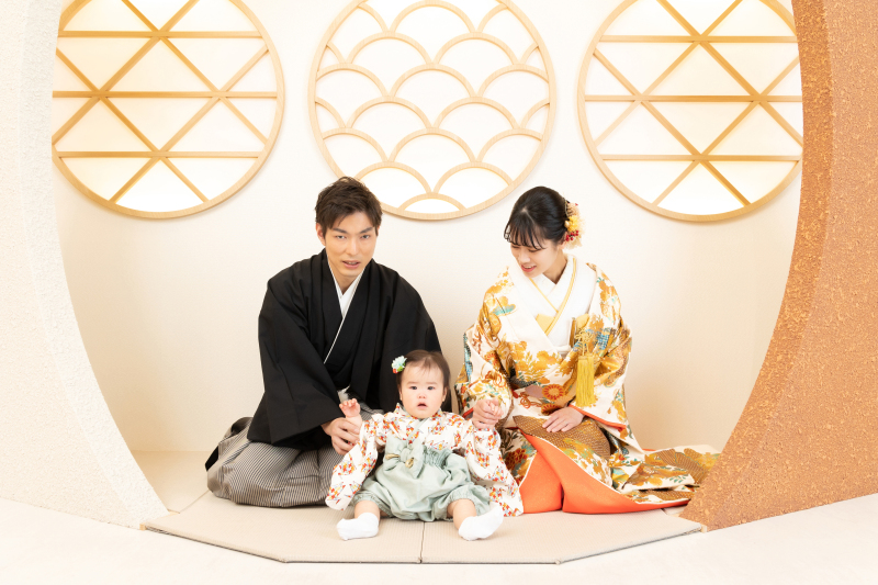 3人でお座りいただいたお写真も♡