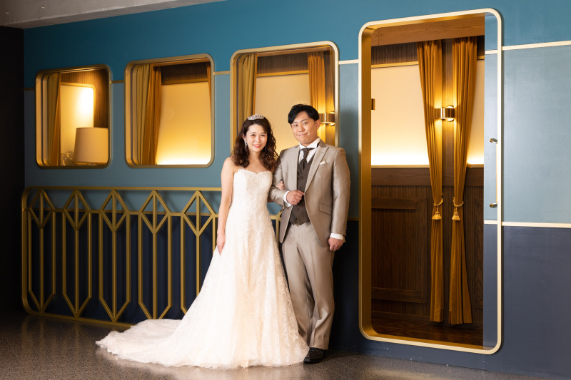 スタジオは10種類以上の背景から2つ選べます♪