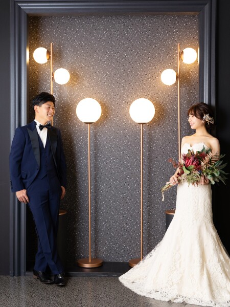 ウェディングドレスで雰囲気を変えて