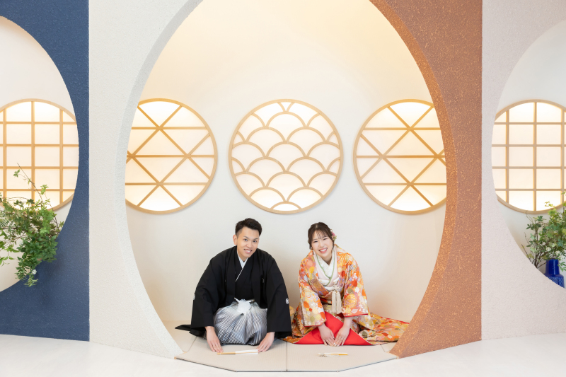 和装ではカチッと!