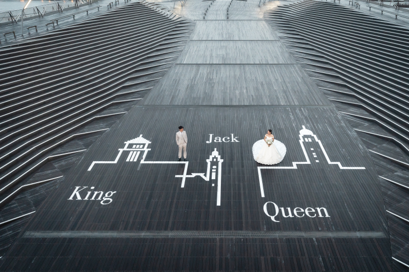 三塔の絵と一緒にご撮影✴︎