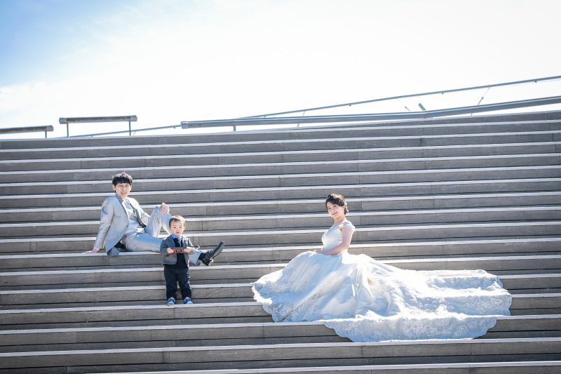 大さん橋の階段を使ってのワンショット！