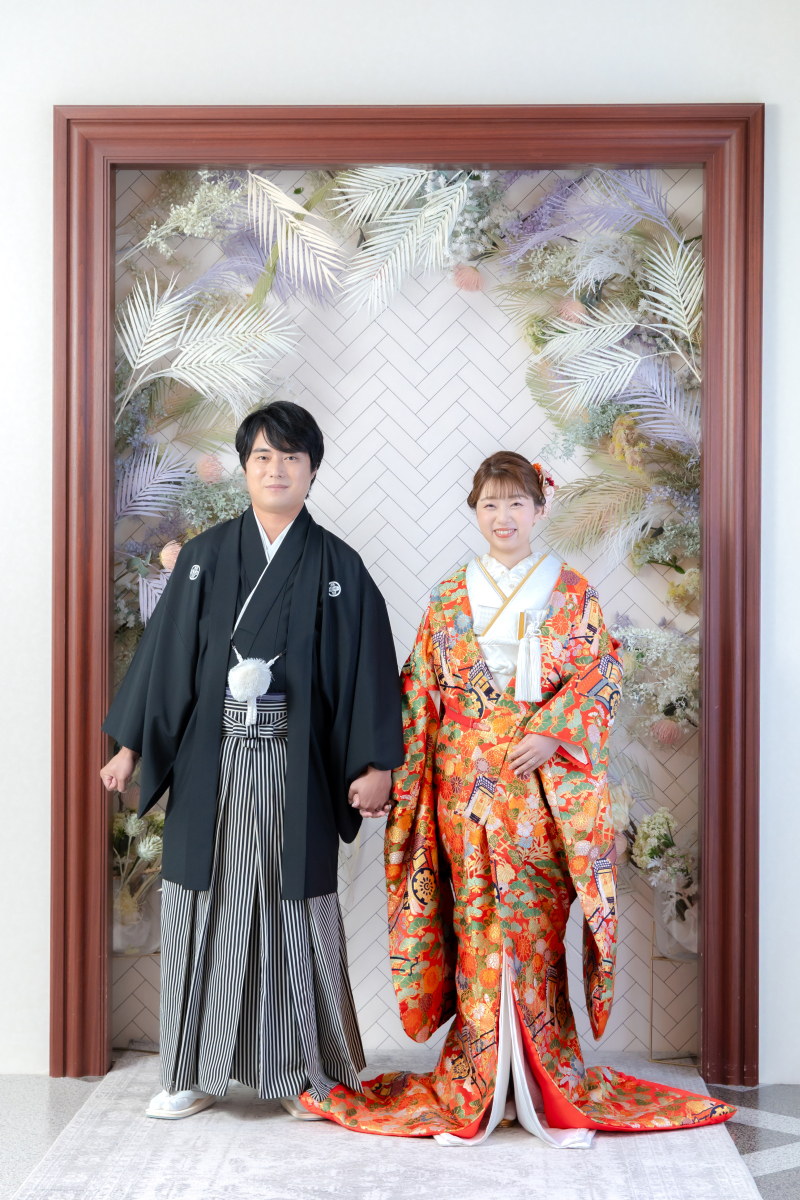 お花の背景で華やかに