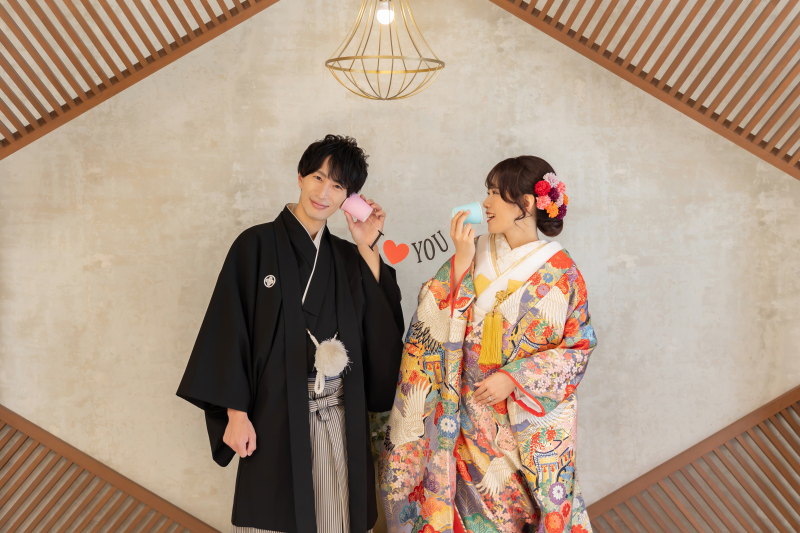 持ち込みの小物を使用して