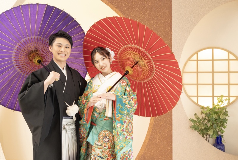 傘を使ったお写真も！