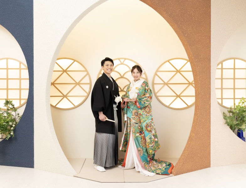 扇子を持って1枚！