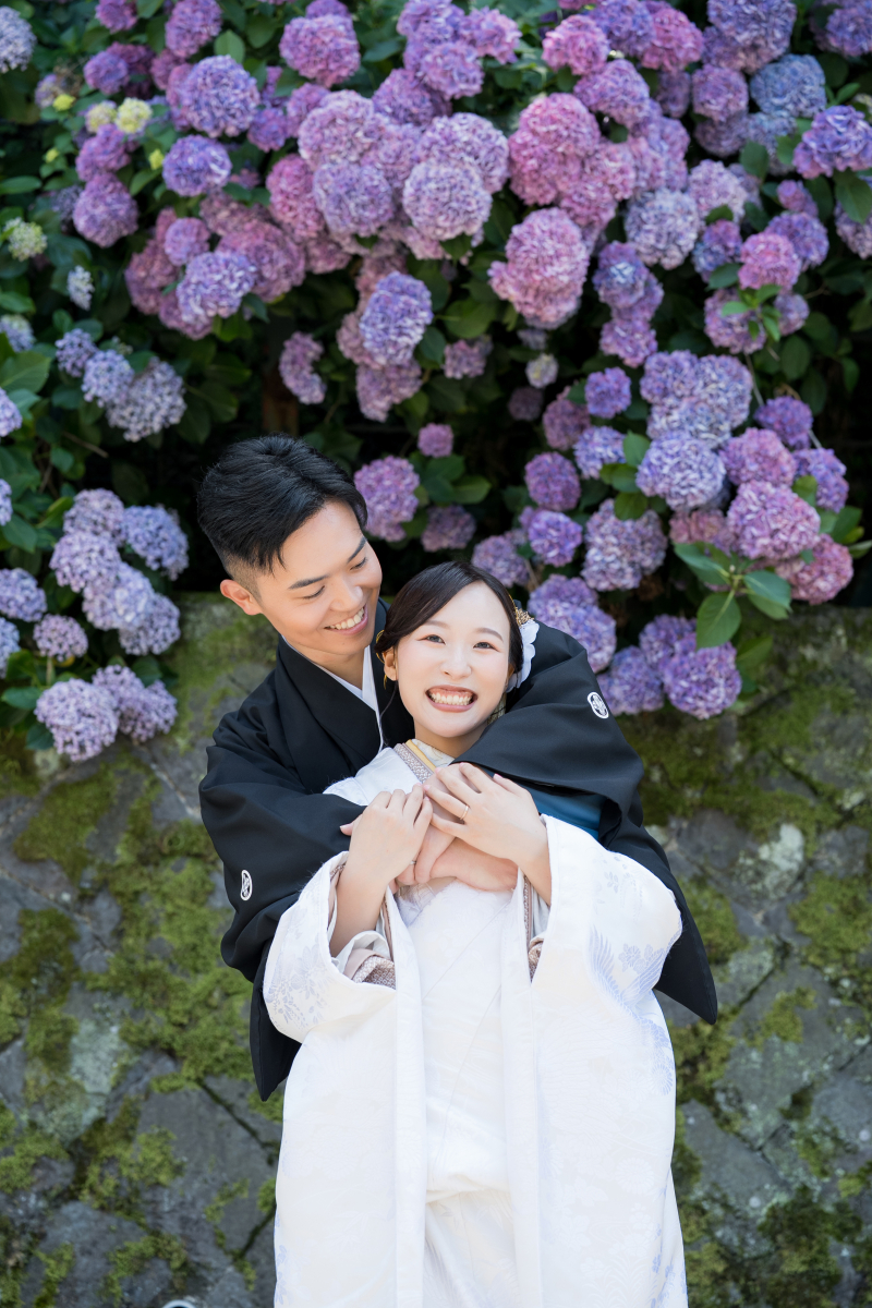 紫陽花とともに!!