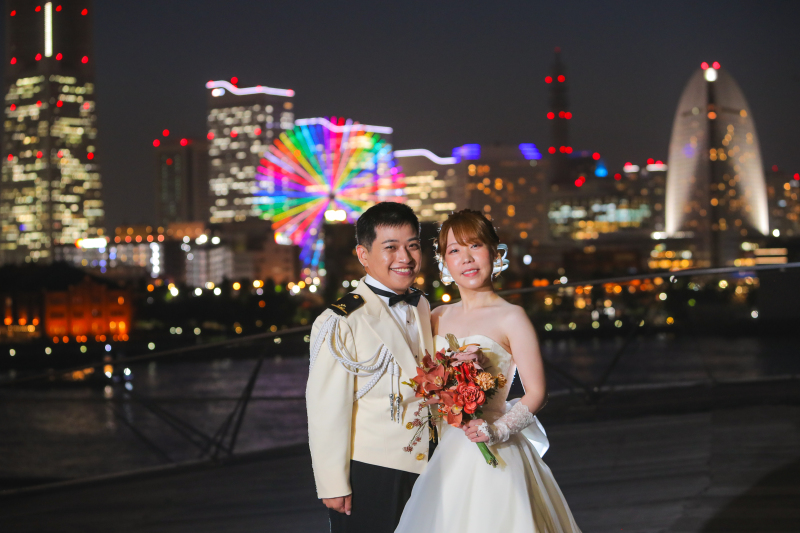 みなとみらいの夜景と一緒に♬