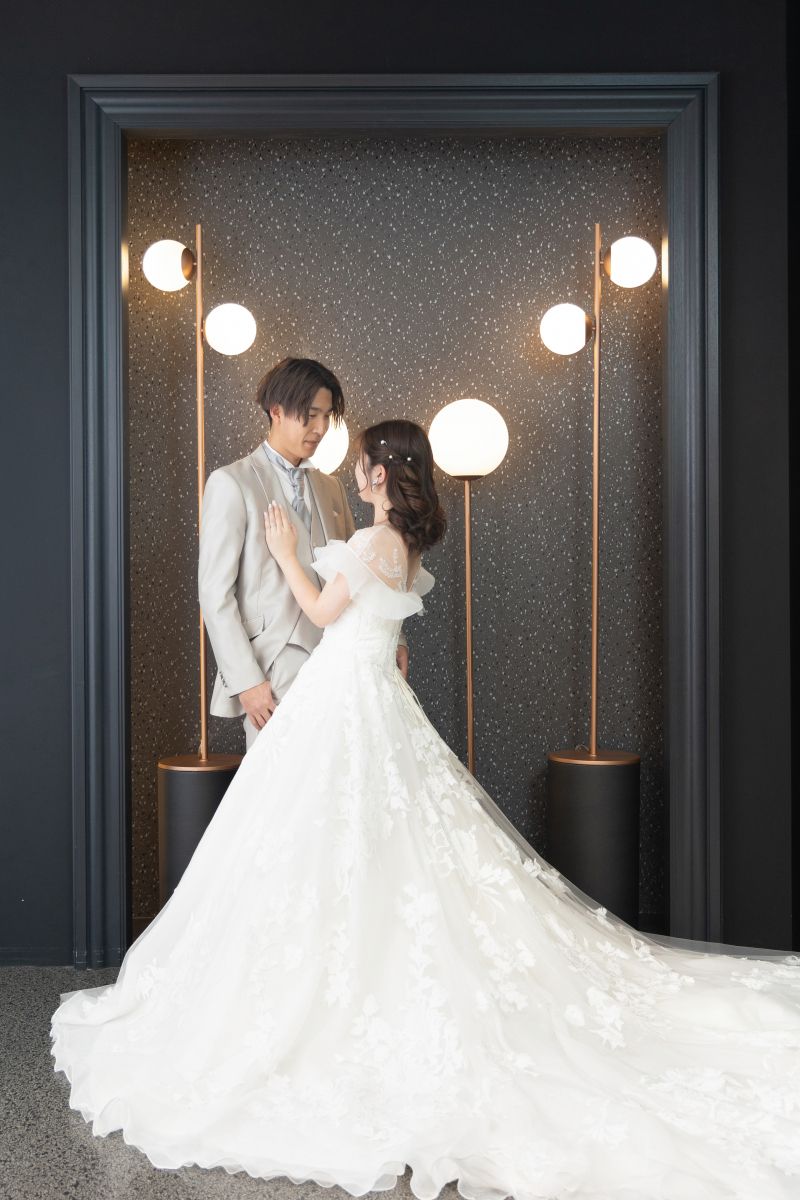 ロマンチックな向き合いショット