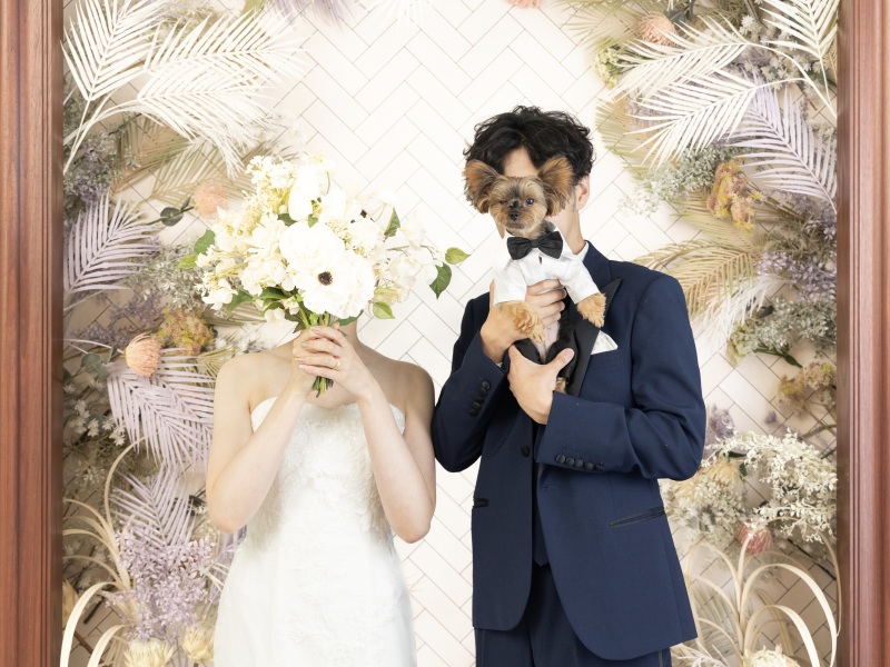 お顔隠しショット♪