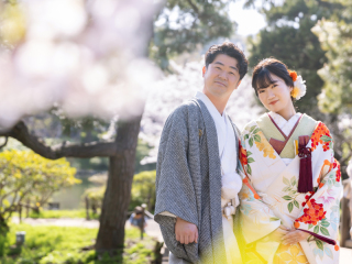 満開の桜のロケーション撮影♡