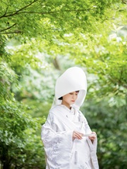 綿帽子での撮影