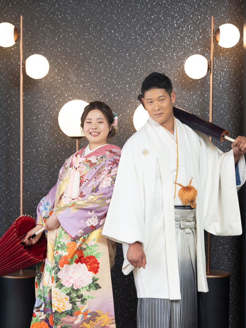 和装ではかっちりと。