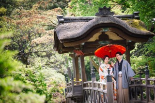 憧れの庭園で撮影できる！