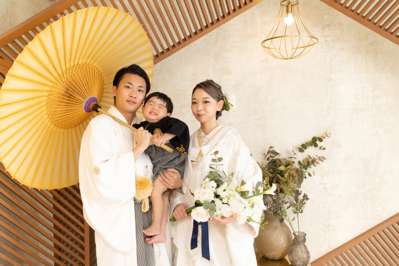 大切なお子様もご一緒に撮影可能です♪