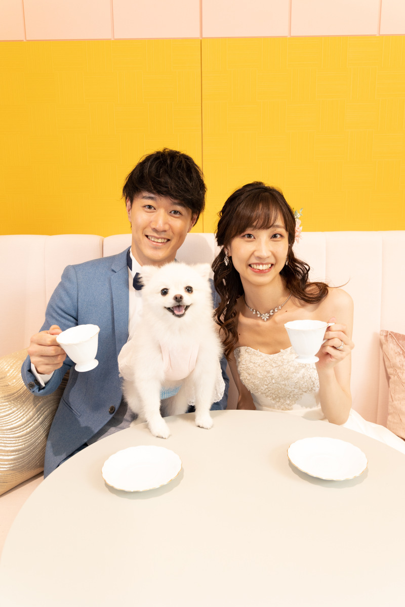 ペットを連れての撮影も可能です♪