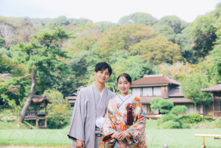 憧れの庭園で撮影できる！