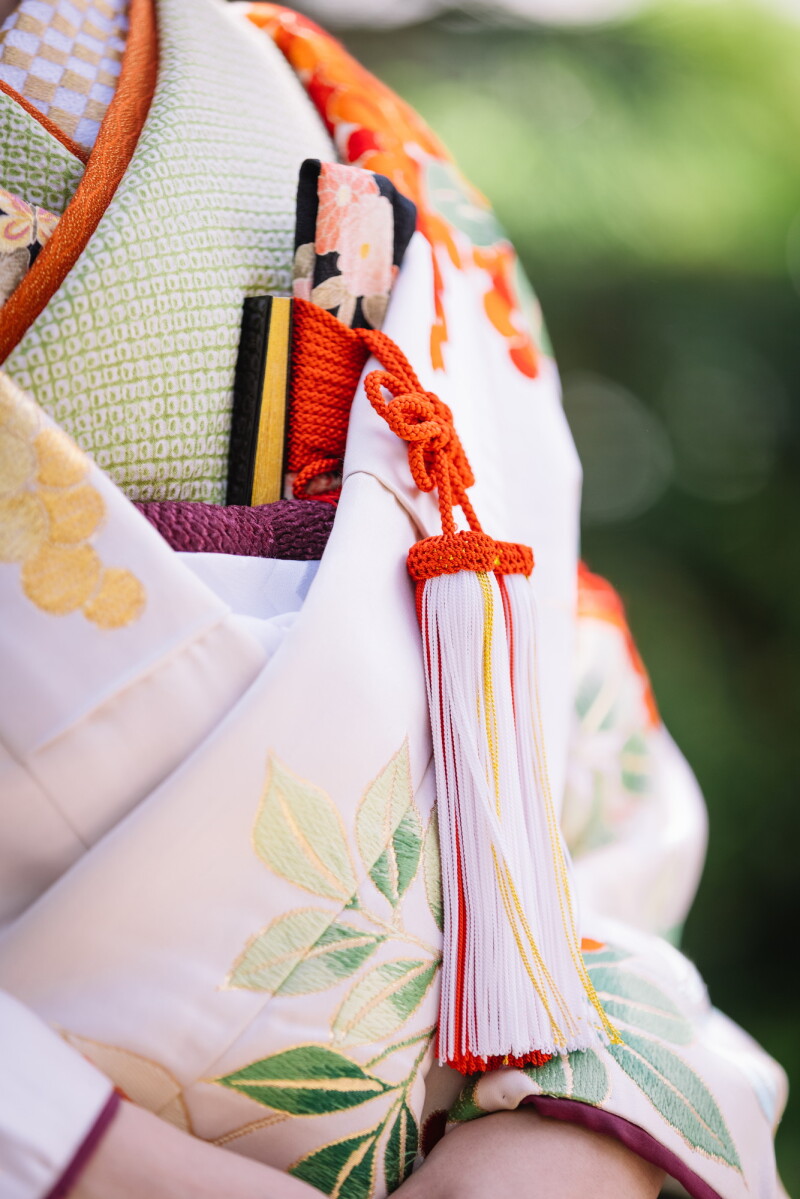 和装小物にもこだわりを詰めて