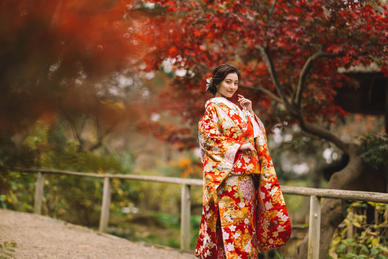 ★紅葉ロケーション撮影★三溪園ロケーション撮影+データ150カット付きプラン【衣装選び放題】
