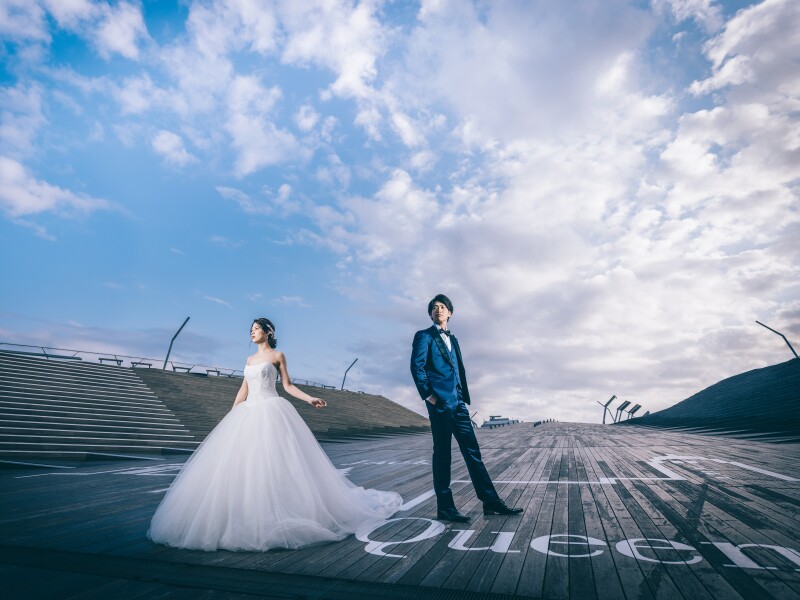 【Autumnキャンペーン!!!】大さん橋ロケーション撮影・データ100カット付きプラン 【衣裳選び放題】