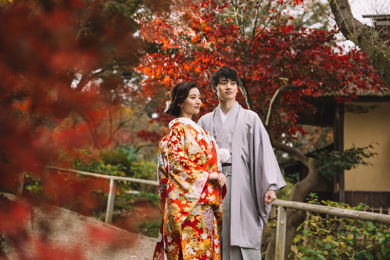 【組数限定✳︎紅葉プラン✳︎】和装&times;紅葉ロケーション（三溪園）データ150カット付き【衣裳選び放題】