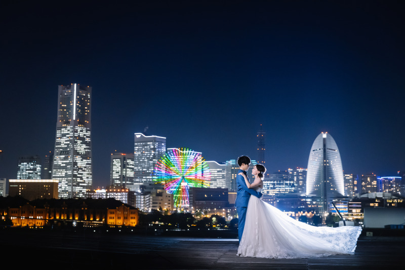 【Autumnキャンペーン!!!】大さん橋ナイトロケーション撮影・データ100カット付きプラン 【衣裳選び放題】