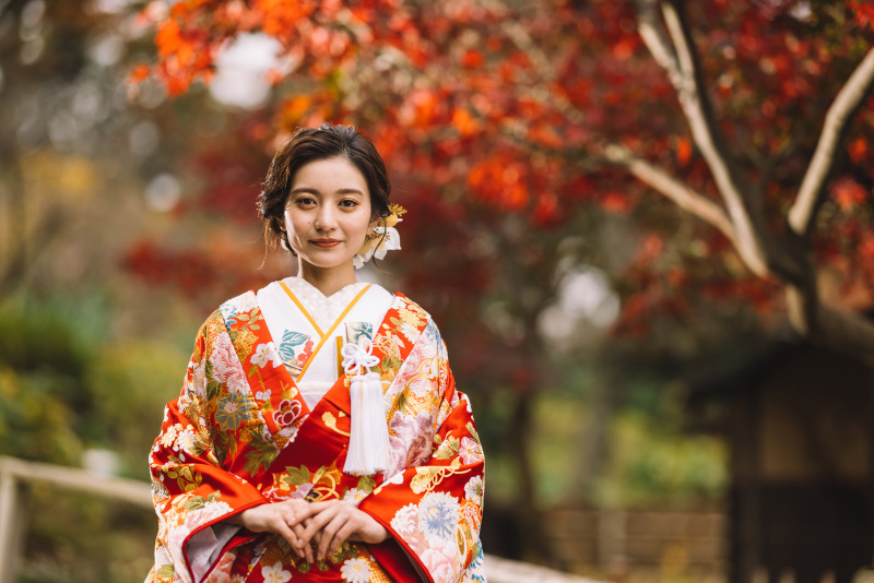 【組数限定✳︎紅葉プラン✳︎】和装&times;紅葉ロケーション（三溪園）データ150カット付き【衣裳選び放題】