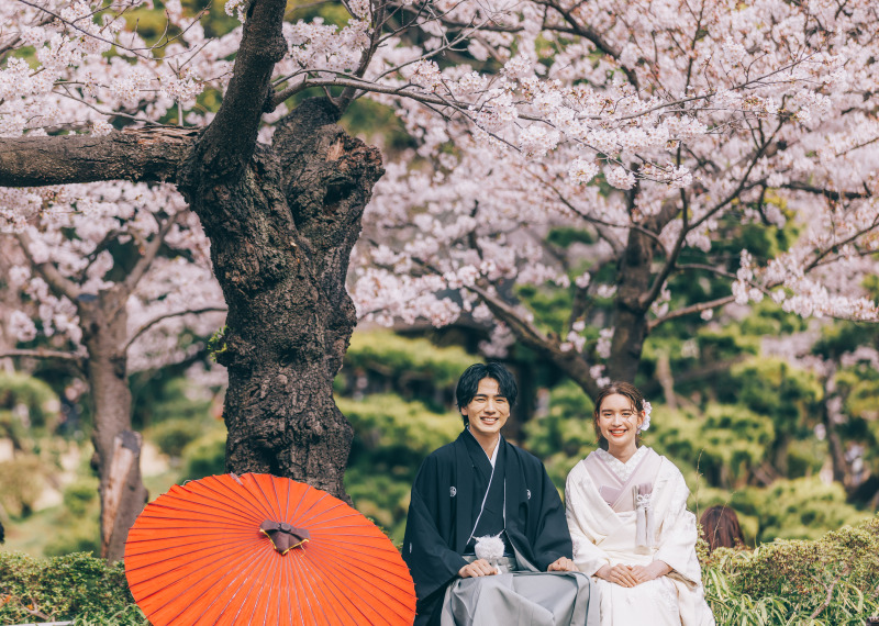 ★早割★桜ロケーション撮影 三渓園ロケーション撮影+データ150カット付きプラン【衣装差額なし】