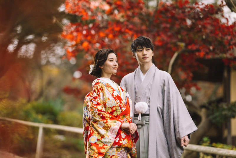★紅葉ロケーション撮影★三溪園ロケーション撮影+データ150カット付きプラン【衣装選び放題】
