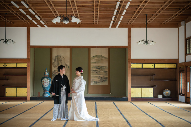 大広間での撮影