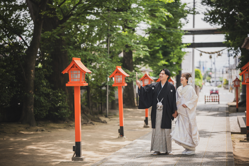 まずは神社からスタート