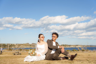 おふたりらしさを残します。この日は、持ってきていただいたサングラスをしてクールに。