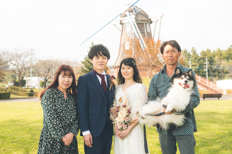 【ペットフォトプラン】大切なペットとフォトウェディング♪フォトボード付!ロケ2か所・撮影2時間・美肌補正付全データ150カット♪