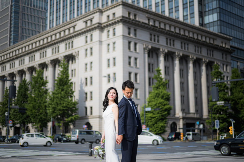 【東京丸の内周遊プラン】美肌補正★東京駅・丸の内周辺で撮影したい方必見!お衣装は群馬で選びお支度は東京でOK◎洋装1着レンタル