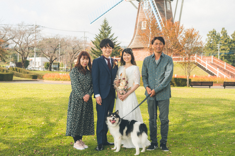 【ペットフォトプラン】大切なペットとフォトウェディング♪フォトボード付!ロケ2か所・撮影2時間・美肌補正付全データ150カット♪