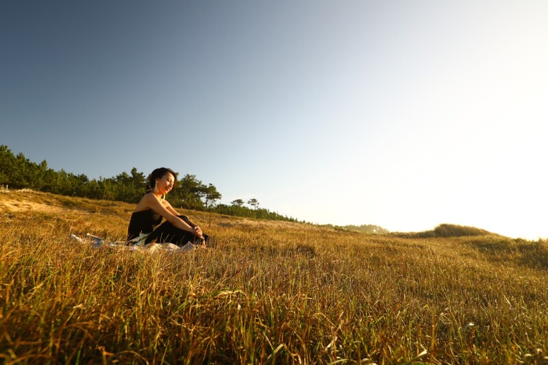 日本庭園&奈多海岸ロケーション撮影