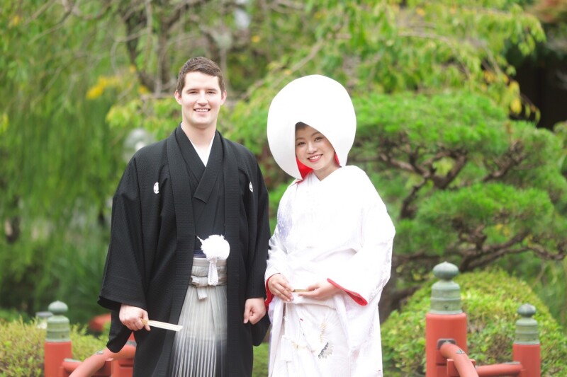 日本庭園での撮影は大人気です♪