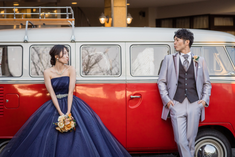 ワーゲンバスと撮影ができる