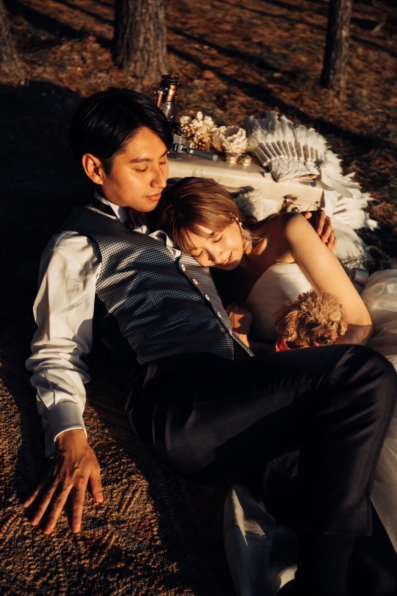 【糸島サンセットフォト】300着から衣装選び放題!(ドレス、美容、移動費、全データ、レタッチ付)