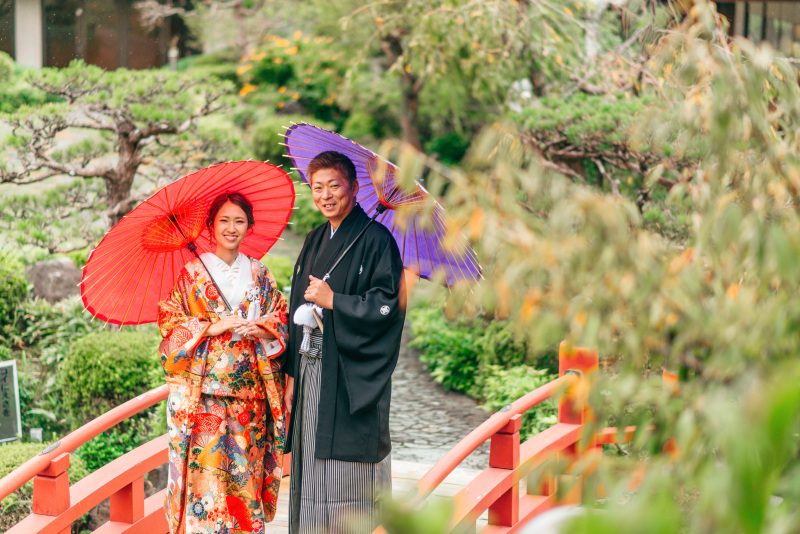 【日本庭園プラン】敷地内庭園だから移動がかからない♪和装100着から選び放題(美容、データ付き)