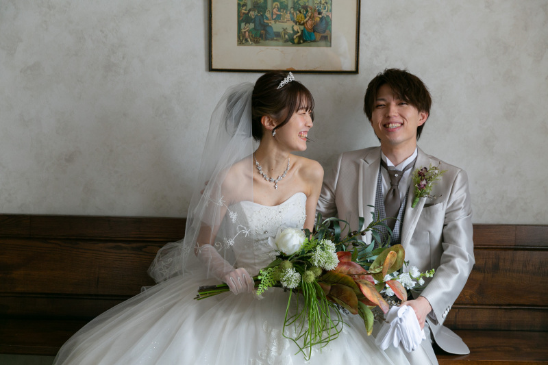 《チャペルで本格挙式付き》洋装1着・和装1着/スタジオ◇150カットデータ&20Pアルバム付き