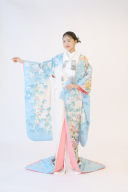 70-361　水色桜に四季花