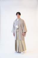 グレージュ紋服