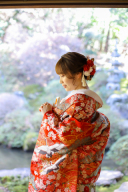 33-369　赤地四季の彩