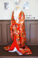 41-215　赤地おしどり蝶