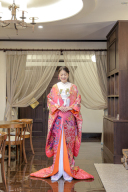 54-355　ピンク四季の花