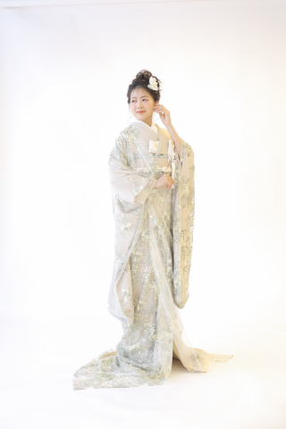 レース　グリーン