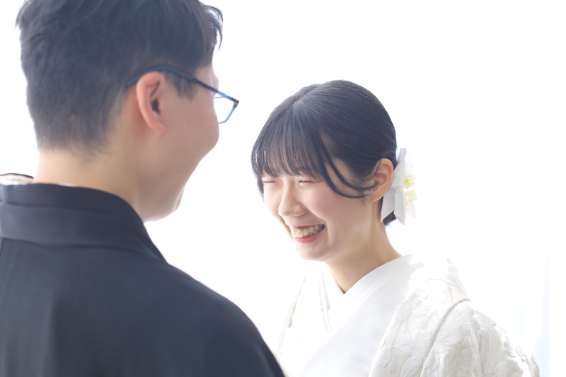 新婦様の微笑み