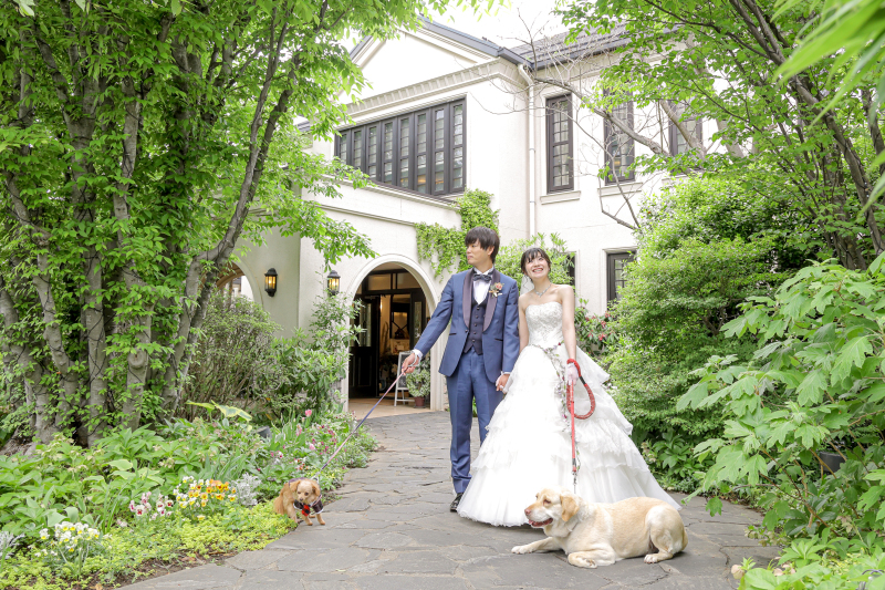 お2人の大切な愛犬と